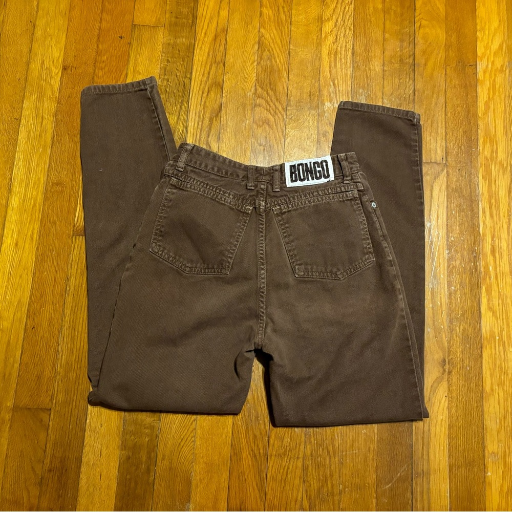 Vintage BONGO Brown High-Rise Pants/ Jeans size 28” Brandy Melville Miss Me